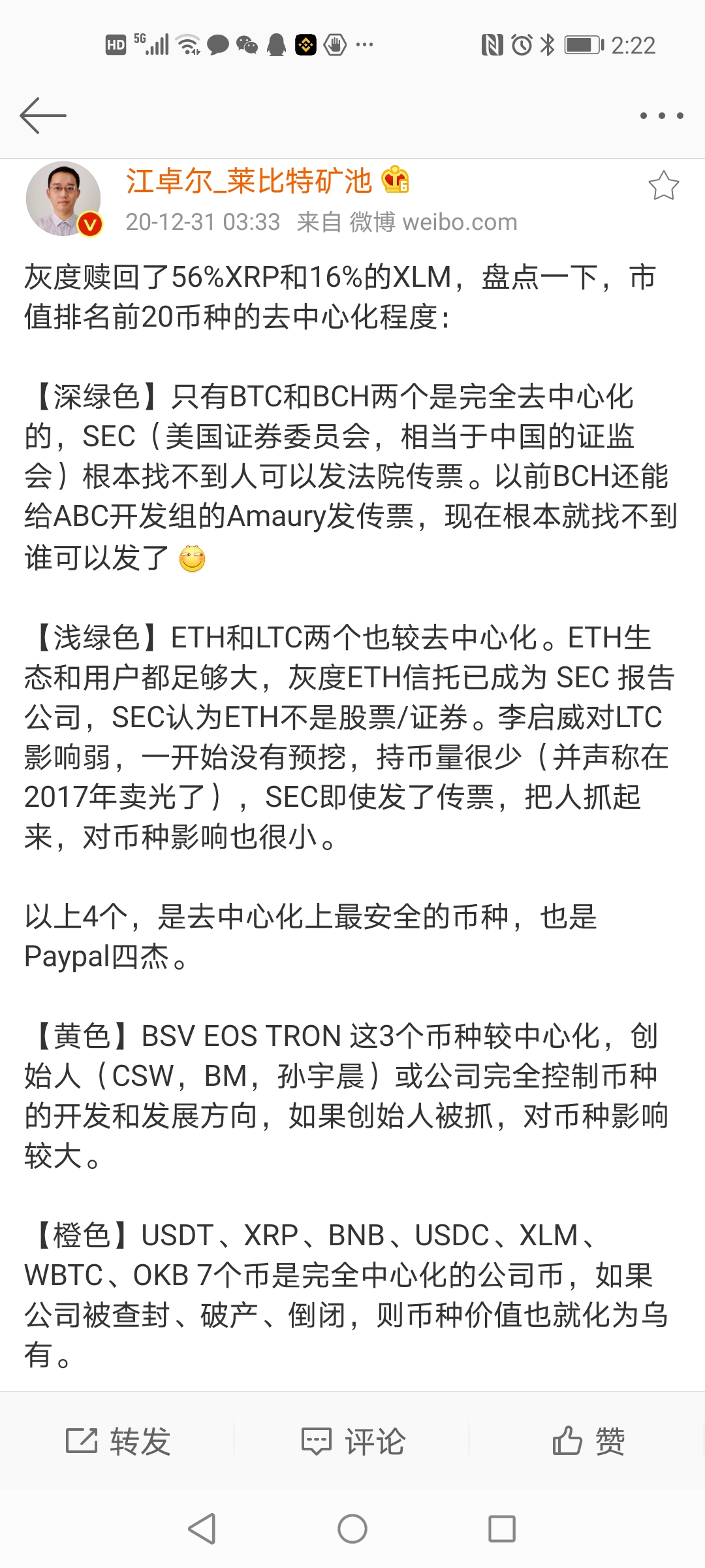 XRP被灰度清仓， SEC下一个会搞谁？