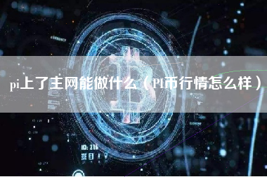 pi上了主网能做什么（PI币行情怎么样）