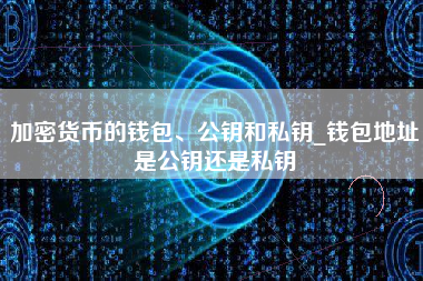 加密货币的钱包、公钥和私钥_钱包地址是公钥还是私钥