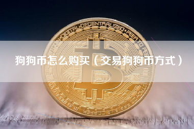 狗狗币怎么购买（交易狗狗币方式）
