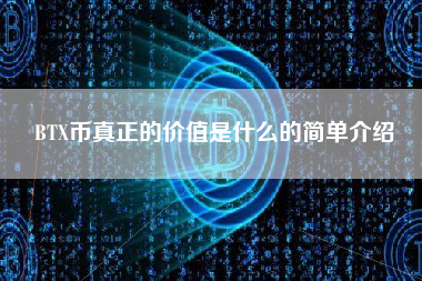 BTX币真正的价值是什么的简单介绍