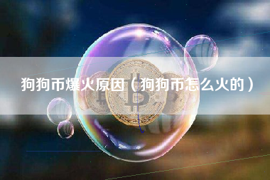 狗狗币爆火原因（狗狗币怎么火的）
