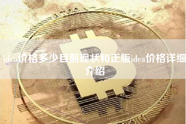 idea价格多少目前现状和正版idea价格详细介绍