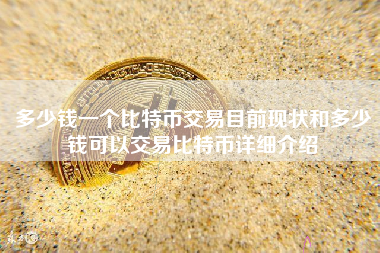 多少钱一个比特币交易目前现状和多少钱可以交易比特币详细介绍