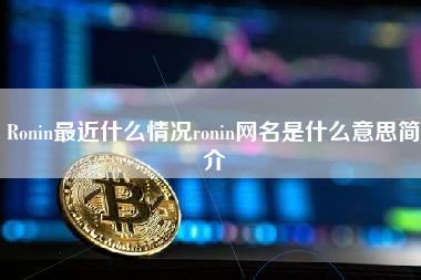 Ronin最近什么情况ronin网名是什么意思简介