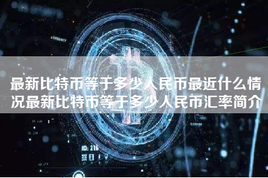 最新比特币等于多少人民币最近什么情况最新比特币等于多少人民币汇率简介