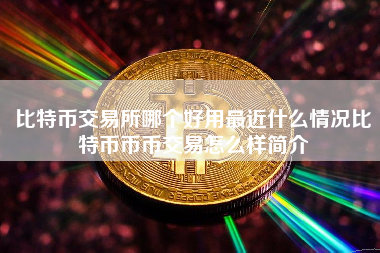 比特币交易所哪个好用最近什么情况比特币币币交易怎么样简介
