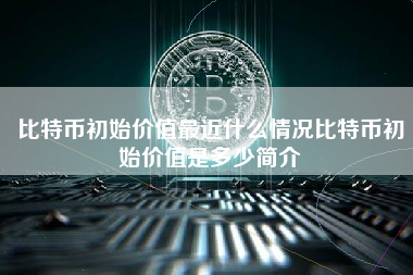 比特币初始价值最近什么情况比特币初始价值是多少简介