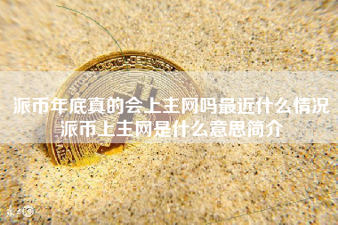 派币年底真的会上主网吗最近什么情况派币上主网是什么意思简介