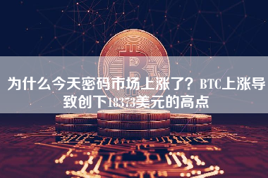 为什么今天密码市场上涨了？BTC上涨导致创下18373美元的高点