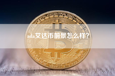 ada艾达币前景怎么样？