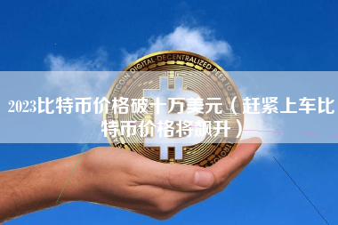 2023比特币价格破十万美元（赶紧上车比特币价格将飙升）