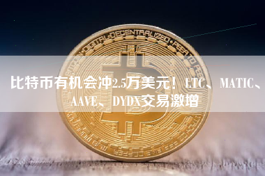 比特币有机会冲2.5万美元！LTC、MATIC、AAVE、DYDX交易激增