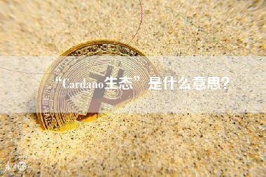 “Cardano生态”是什么意思？ 火币公告