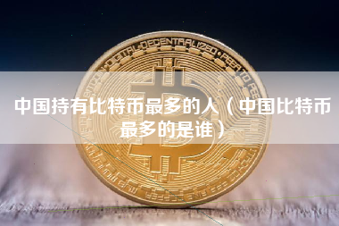 中国持有比特币最多的人（中国比特币最多的是谁）