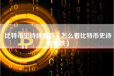 比特币史诗级暴跌（怎么看比特币史诗级暴跌）